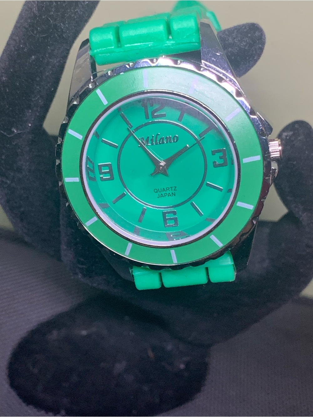Milano Vibrant Green Silicone Sport Watch